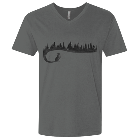 T-Shirts Heavy Metal / X-Small Wolf Tail Men's Premium V-Neck