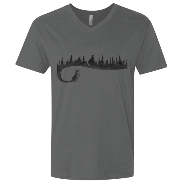T-Shirts Heavy Metal / X-Small Wolf Tail Men's Premium V-Neck