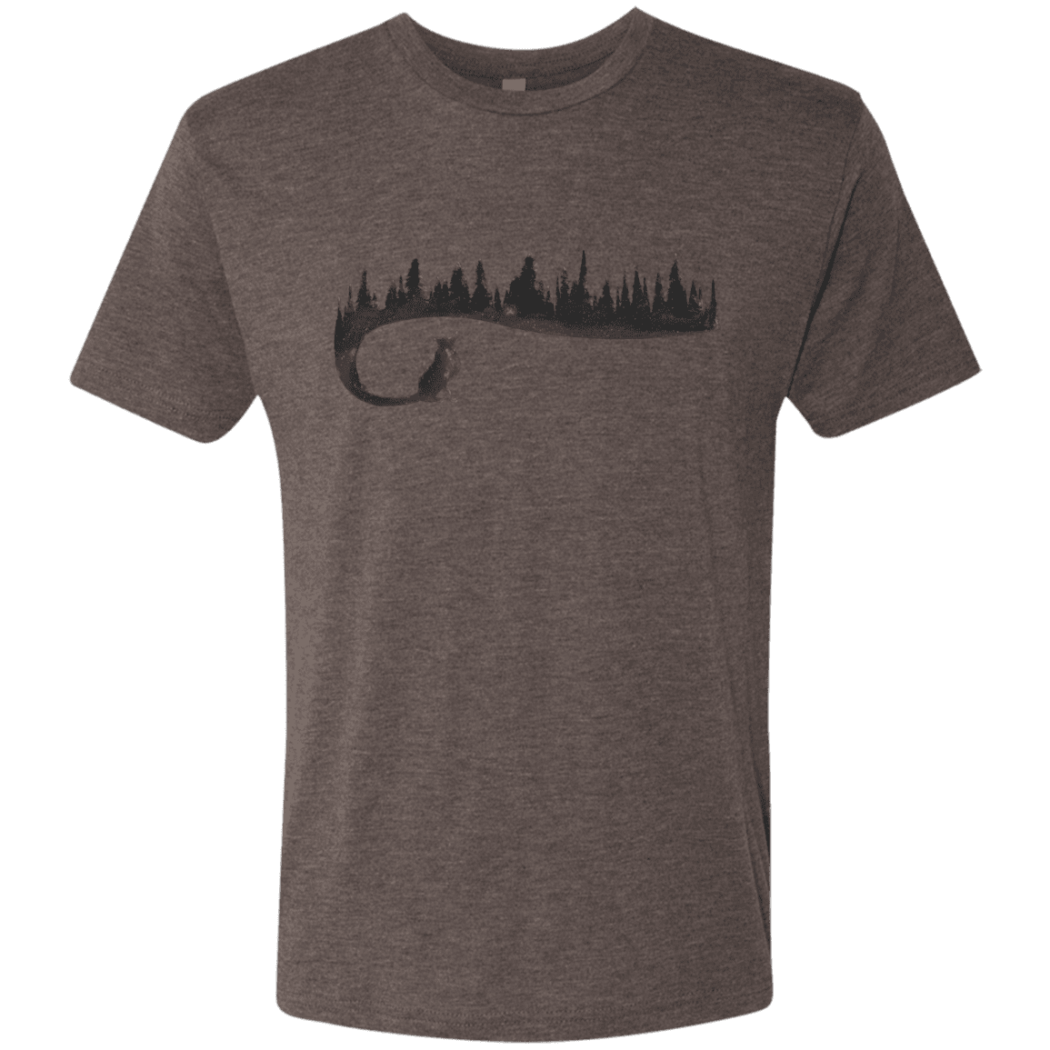 T-Shirts Macchiato / S Wolf Tail Men's Triblend T-Shirt