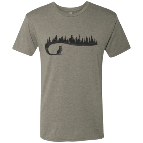 T-Shirts Venetian Grey / S Wolf Tail Men's Triblend T-Shirt
