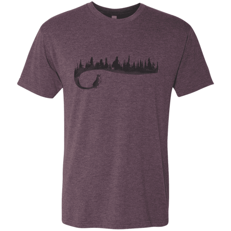 T-Shirts Vintage Purple / S Wolf Tail Men's Triblend T-Shirt