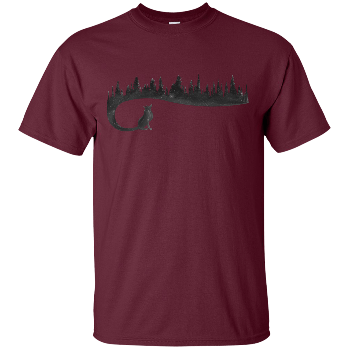 T-Shirts Maroon / S Wolf Tail T-Shirt