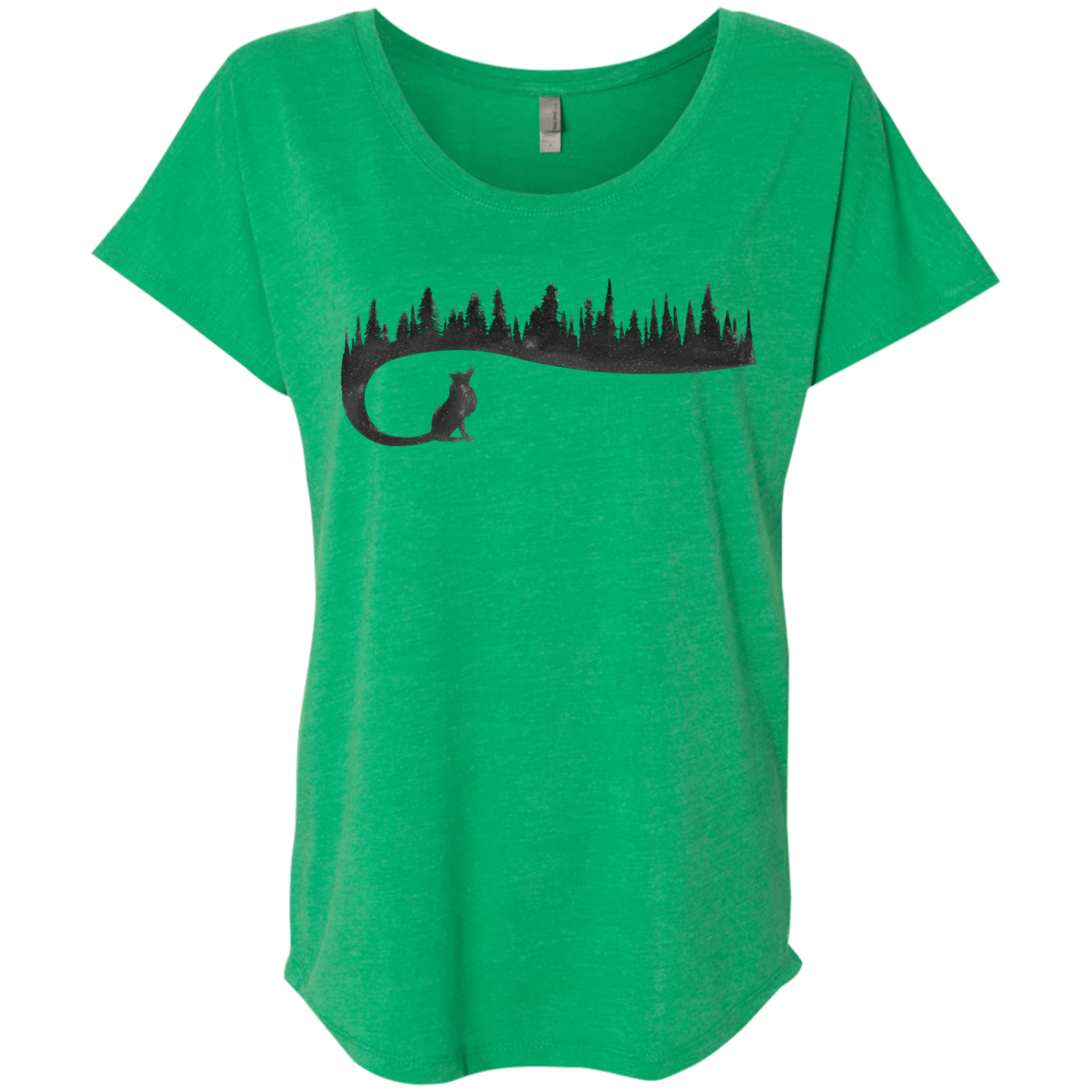 T-Shirts Envy / X-Small Wolf Tail Triblend Dolman Sleeve