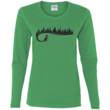 T-Shirts Irish Green / S Wolf Tail Women's Long Sleeve T-Shirt
