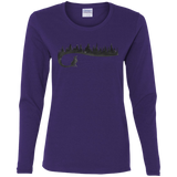 T-Shirts Purple / S Wolf Tail Women's Long Sleeve T-Shirt