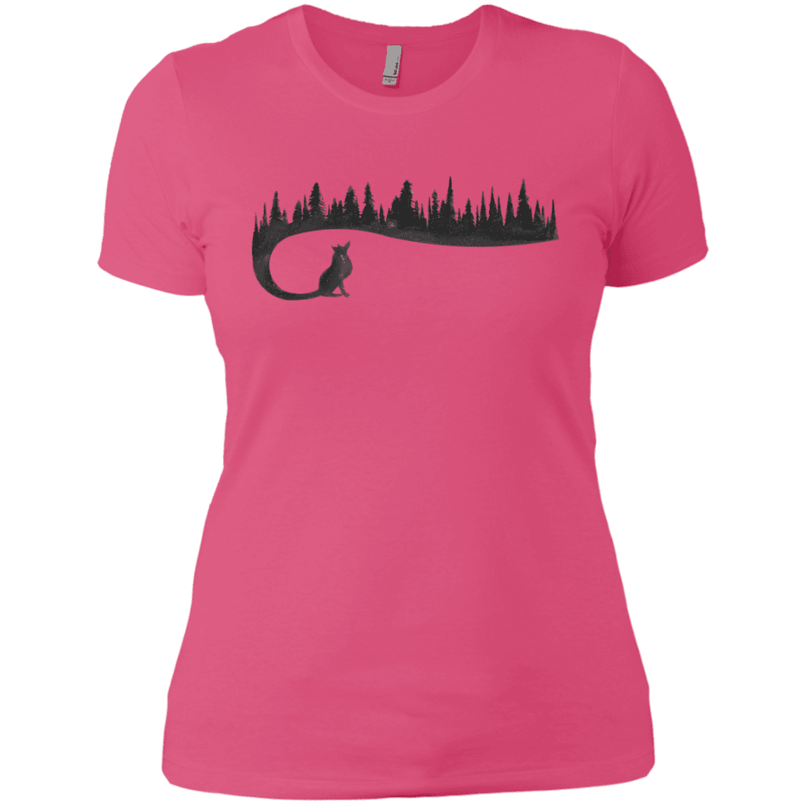 T-Shirts Hot Pink / X-Small Wolf Tail Women's Premium T-Shirt