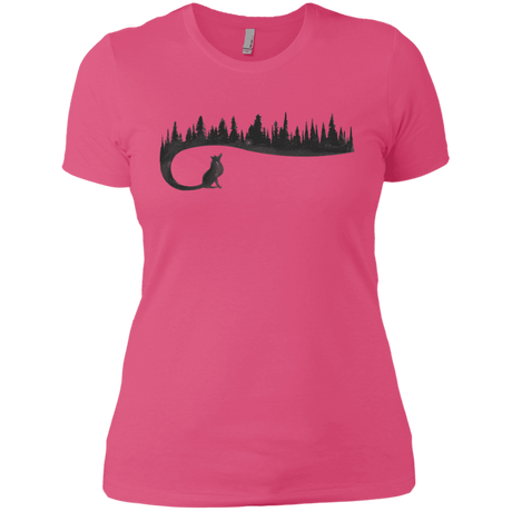 T-Shirts Hot Pink / X-Small Wolf Tail Women's Premium T-Shirt
