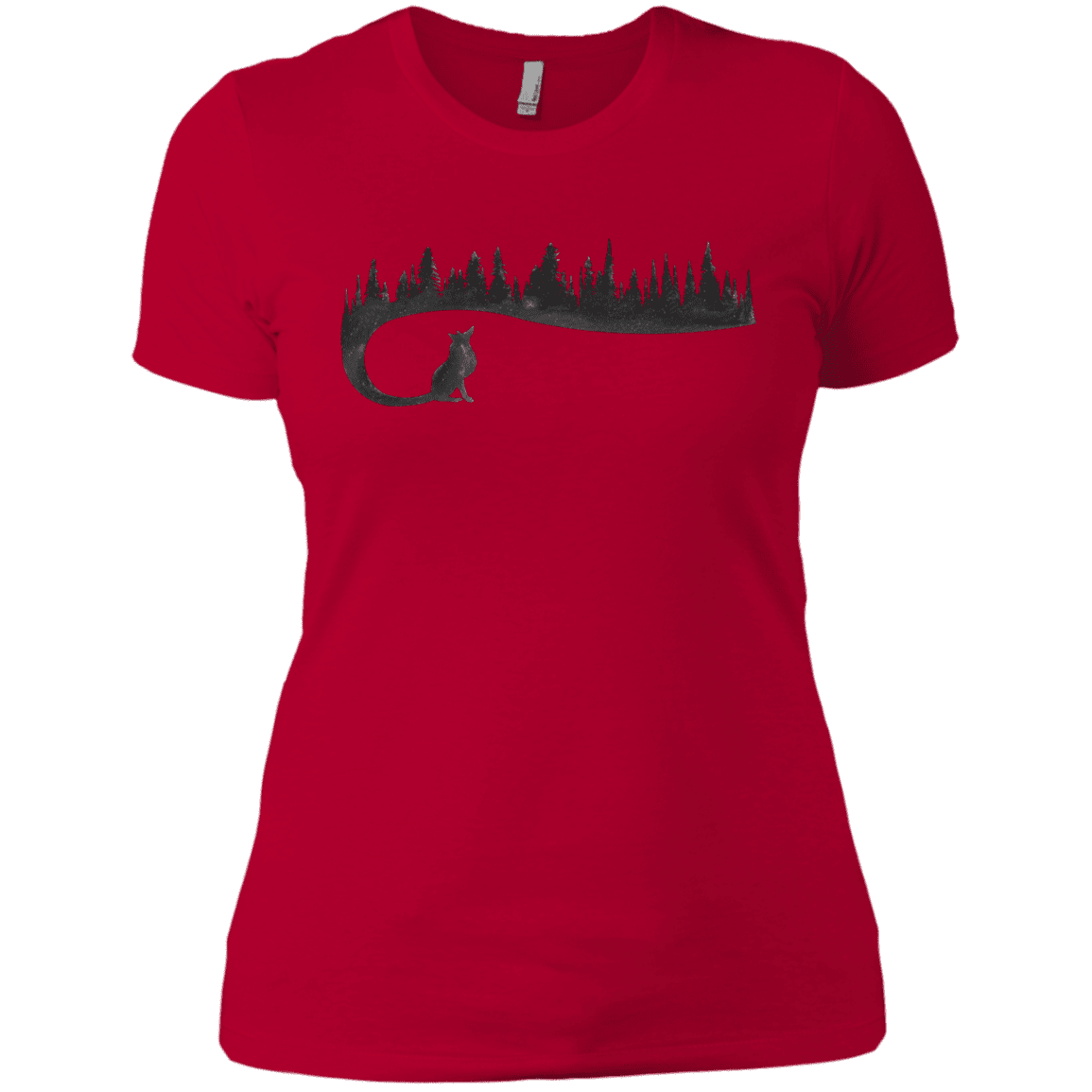 T-Shirts Red / X-Small Wolf Tail Women's Premium T-Shirt