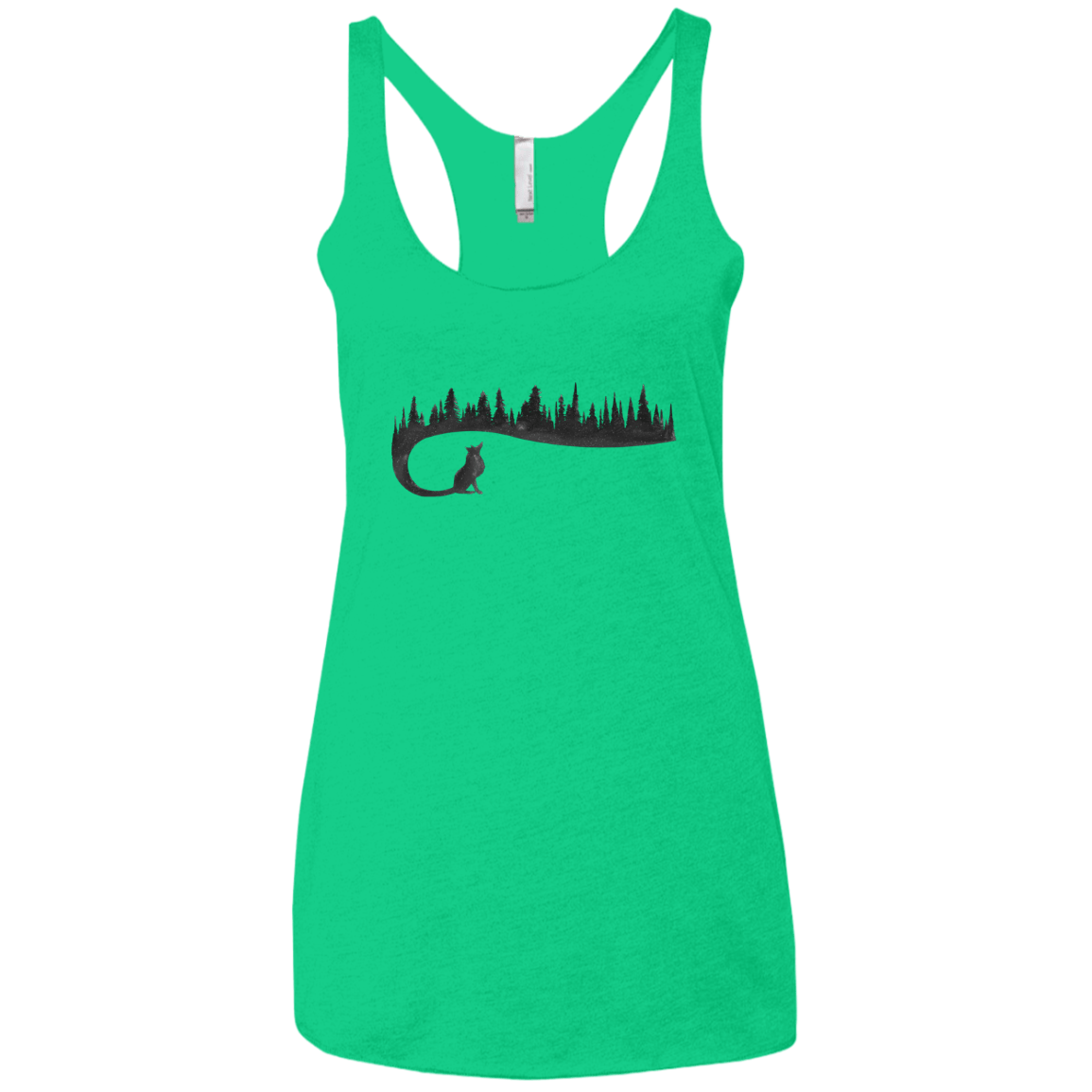 Wolf Tail Women's Triblend Racerback Tank