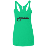 Wolf Tail Women's Triblend Racerback Tank