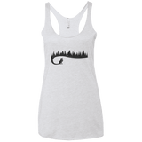 Wolf Tail Women's Triblend Racerback Tank