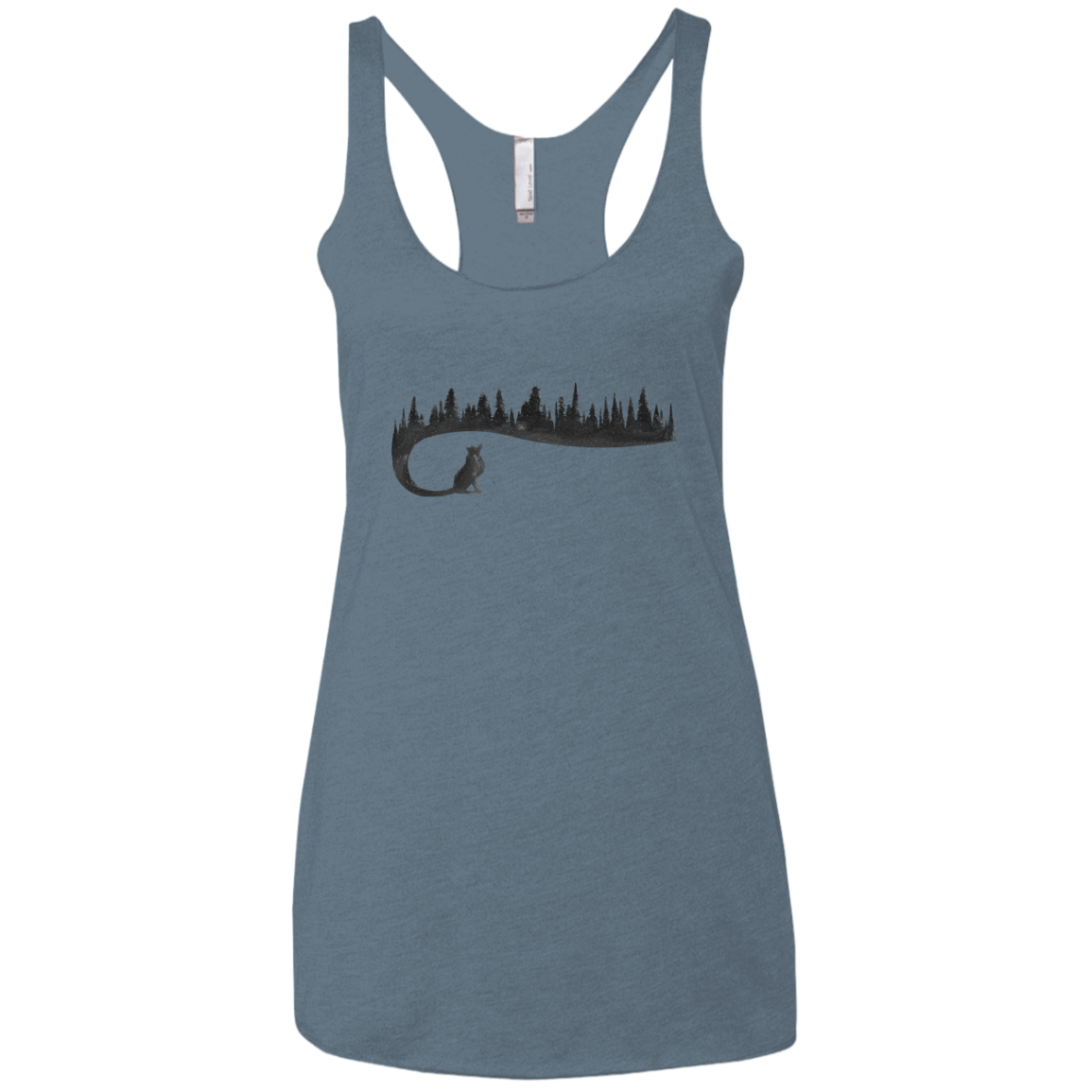 Wolf Tail Women's Triblend Racerback Tank