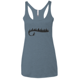 Wolf Tail Women's Triblend Racerback Tank