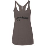 Wolf Tail Women's Triblend Racerback Tank