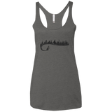 Wolf Tail Women's Triblend Racerback Tank