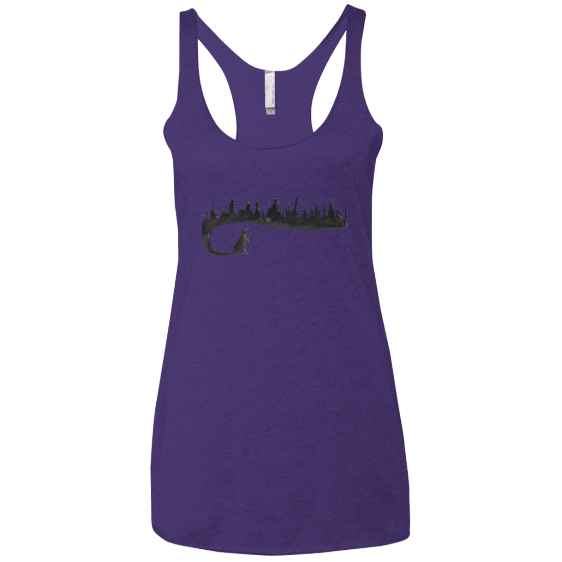 Wolf Tail Women's Triblend Racerback Tank