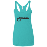 Wolf Tail Women's Triblend Racerback Tank
