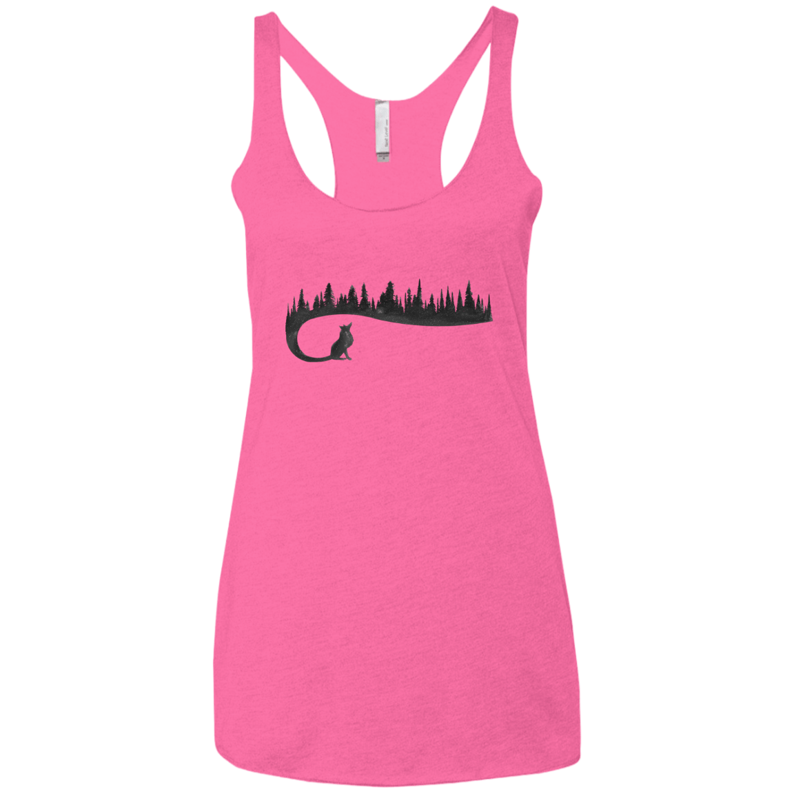 Wolf Tail Women's Triblend Racerback Tank