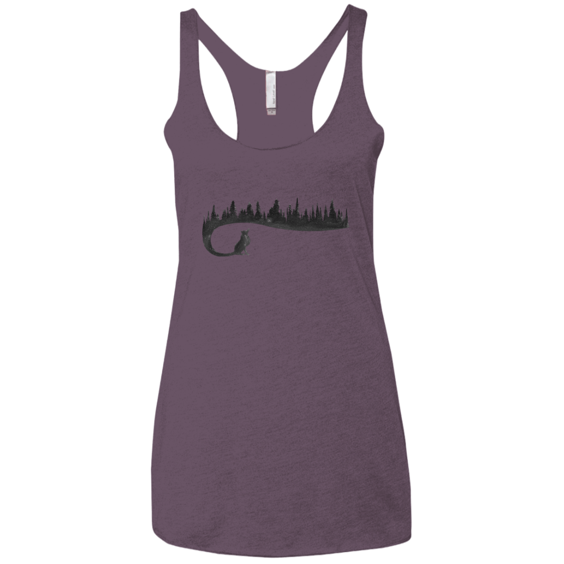 Wolf Tail Women's Triblend Racerback Tank