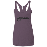 Wolf Tail Women's Triblend Racerback Tank