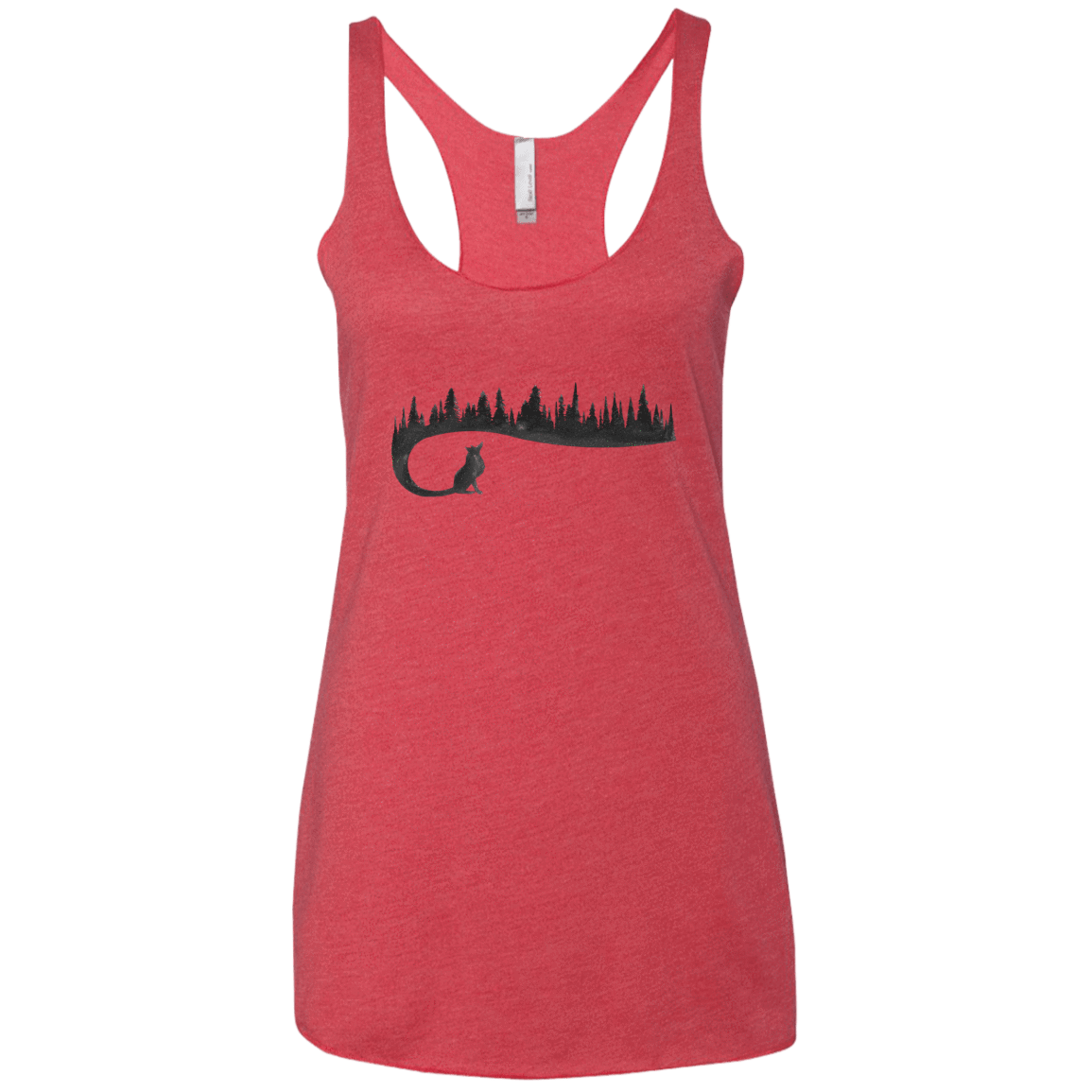 Wolf Tail Women's Triblend Racerback Tank