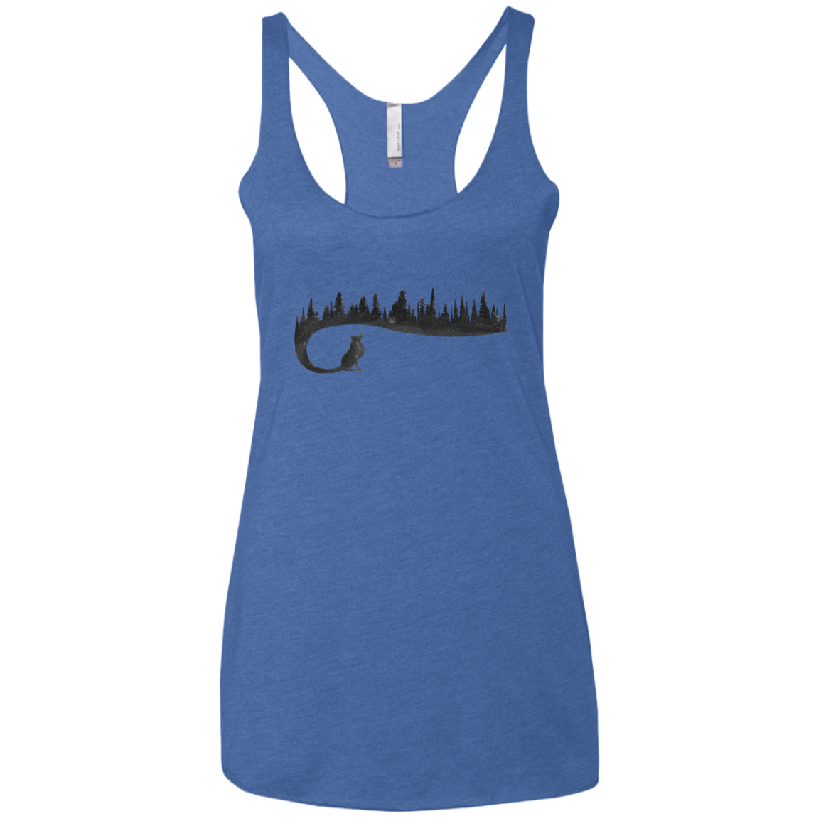 Wolf Tail Women's Triblend Racerback Tank