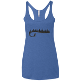 Wolf Tail Women's Triblend Racerback Tank