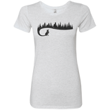 T-Shirts Heather White / S Wolf Tail Women's Triblend T-Shirt