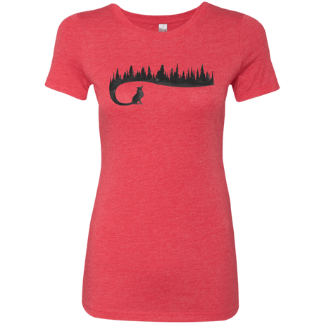 T-Shirts Vintage Red / S Wolf Tail Women's Triblend T-Shirt