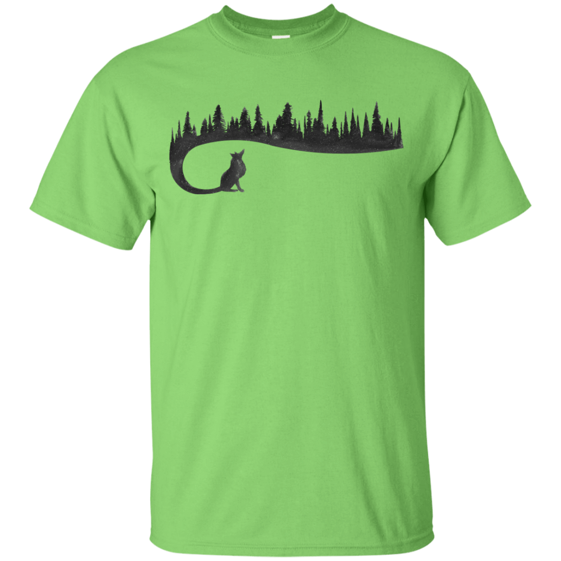 T-Shirts Lime / YXS Wolf Tail Youth T-Shirt