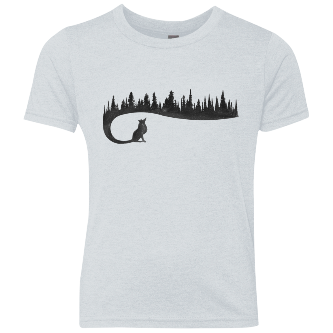 Wolf Tail Youth Triblend T-Shirt