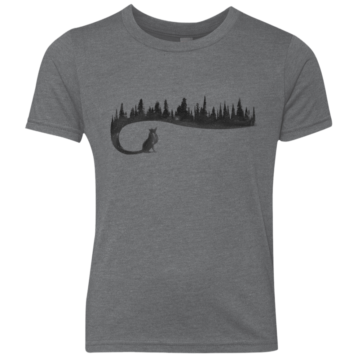 Wolf Tail Youth Triblend T-Shirt