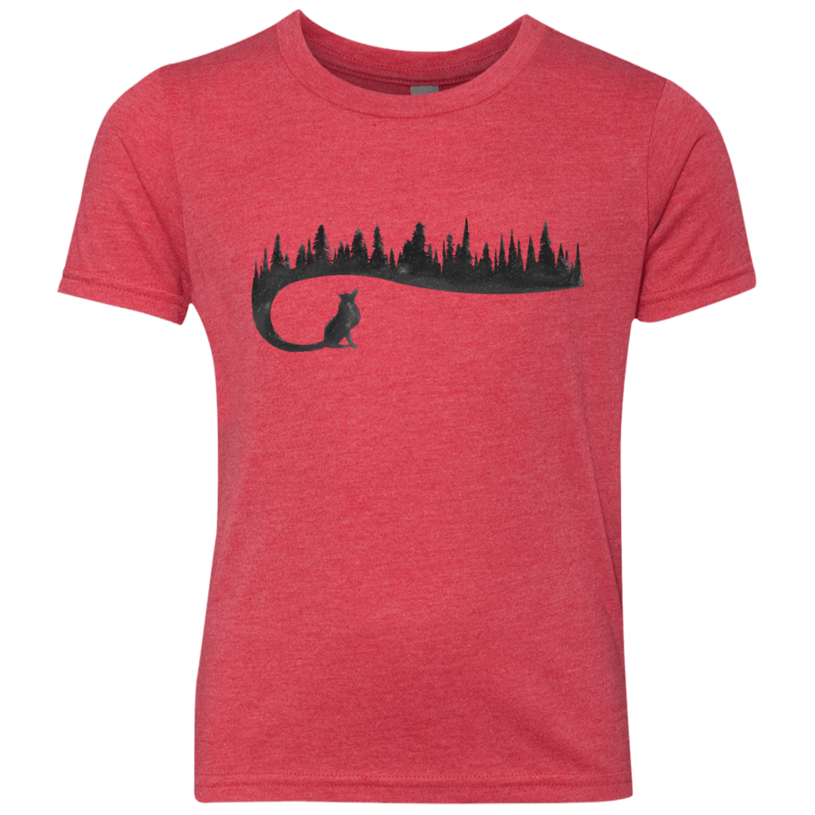 Wolf Tail Youth Triblend T-Shirt