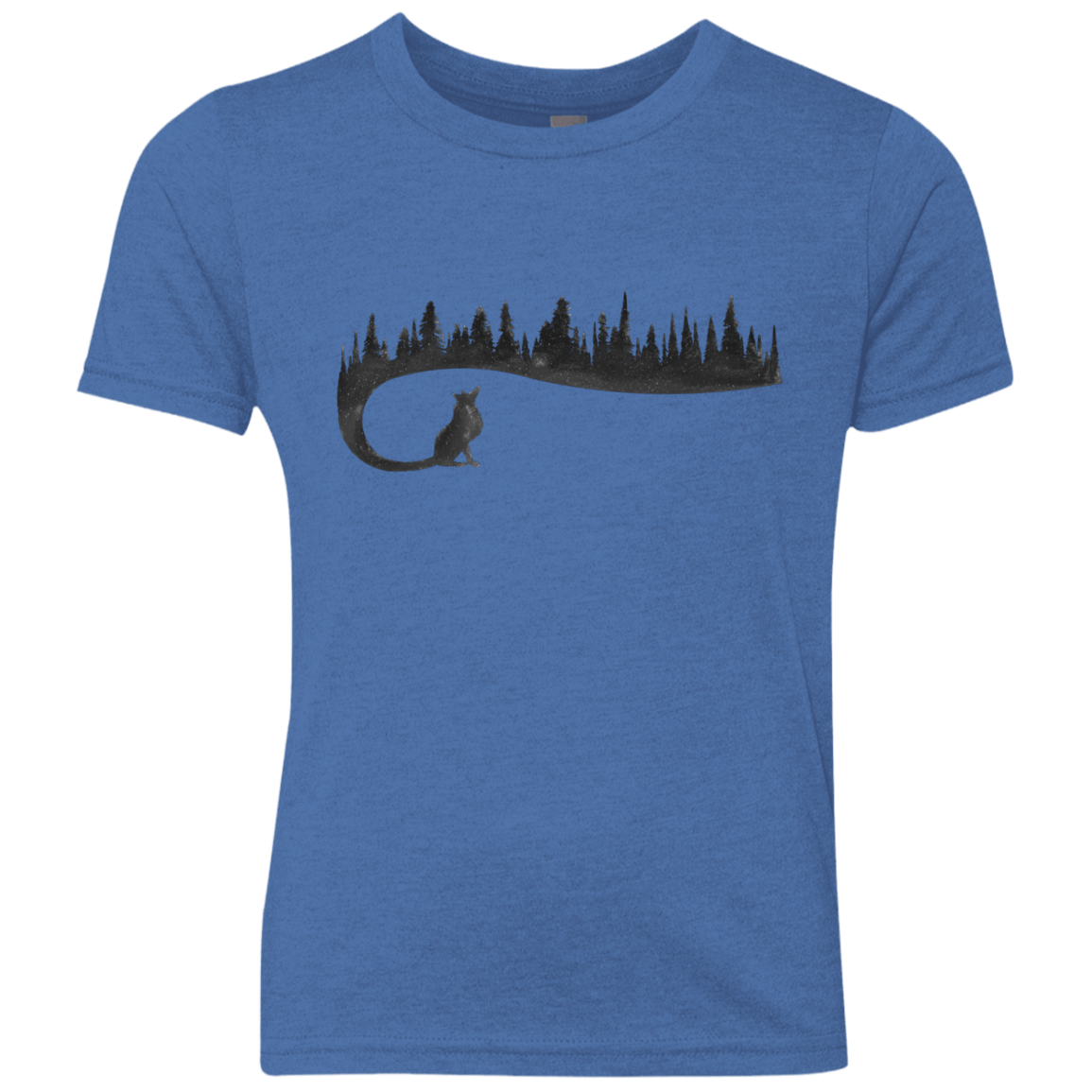 Wolf Tail Youth Triblend T-Shirt