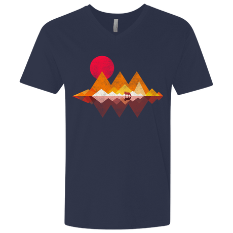 T-Shirts Midnight Navy / X-Small Wolflands Men's Premium V-Neck