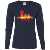 T-Shirts Navy / S Wolflands Women's Long Sleeve T-Shirt