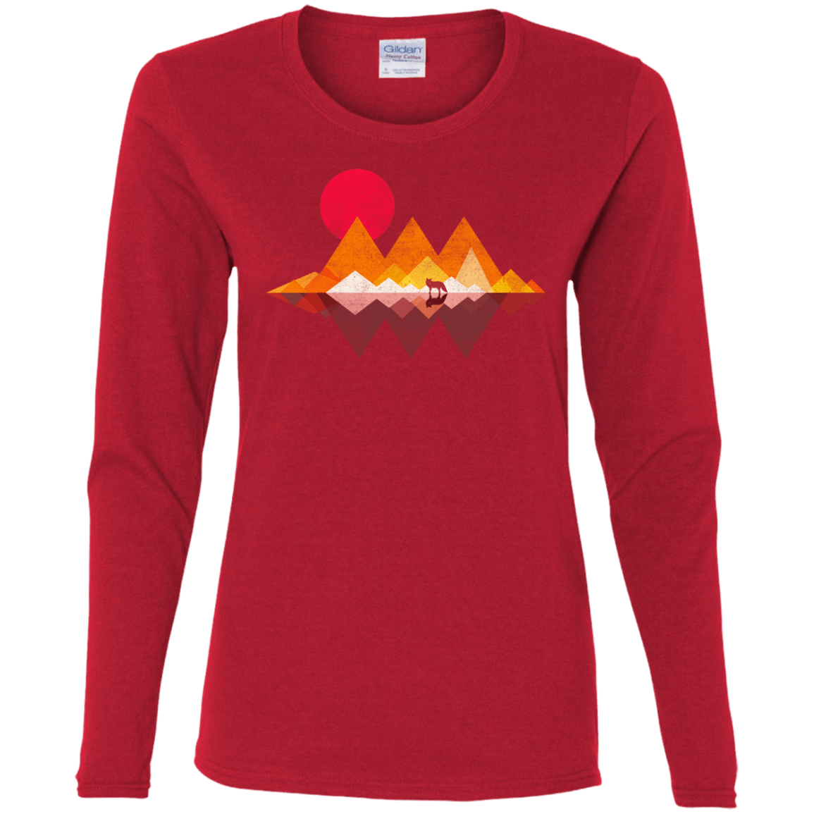 T-Shirts Red / S Wolflands Women's Long Sleeve T-Shirt