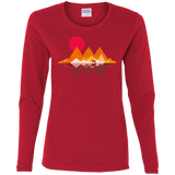 T-Shirts Red / S Wolflands Women's Long Sleeve T-Shirt