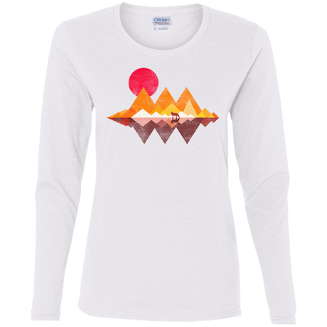 T-Shirts White / S Wolflands Women's Long Sleeve T-Shirt