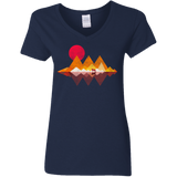 T-Shirts Navy / S Wolflands Women's V-Neck T-Shirt