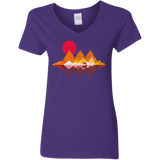 T-Shirts Purple / S Wolflands Women's V-Neck T-Shirt