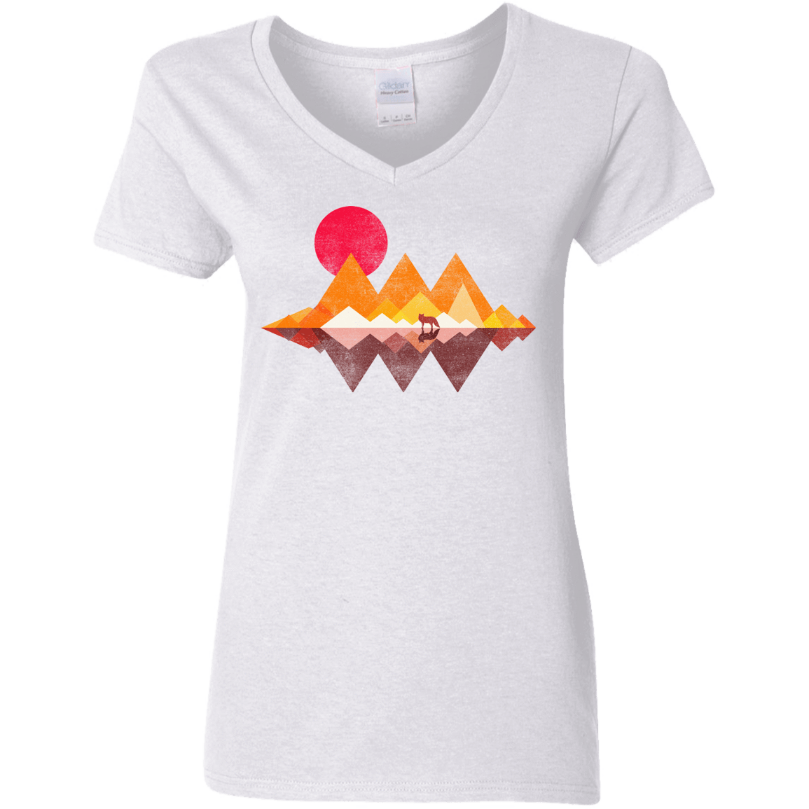 T-Shirts White / S Wolflands Women's V-Neck T-Shirt