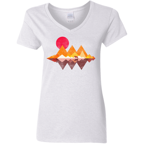 T-Shirts White / S Wolflands Women's V-Neck T-Shirt