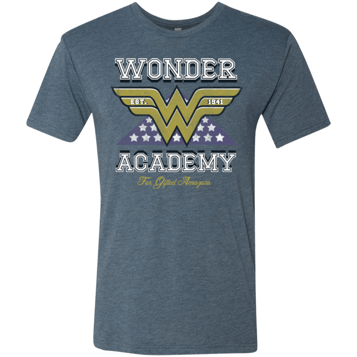 T-Shirts Indigo / Small Wonder Academy Men's Triblend T-Shirt