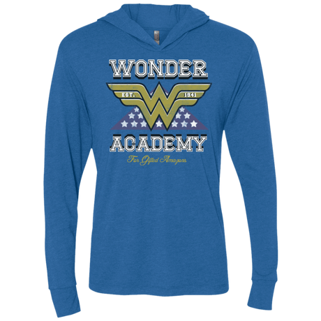 T-Shirts Vintage Royal / X-Small Wonder Academy Triblend Long Sleeve Hoodie Tee
