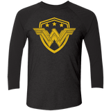 T-Shirts Vintage Black/Vintage Black / X-Small Wonder Eagle Men's Triblend 3/4 Sleeve