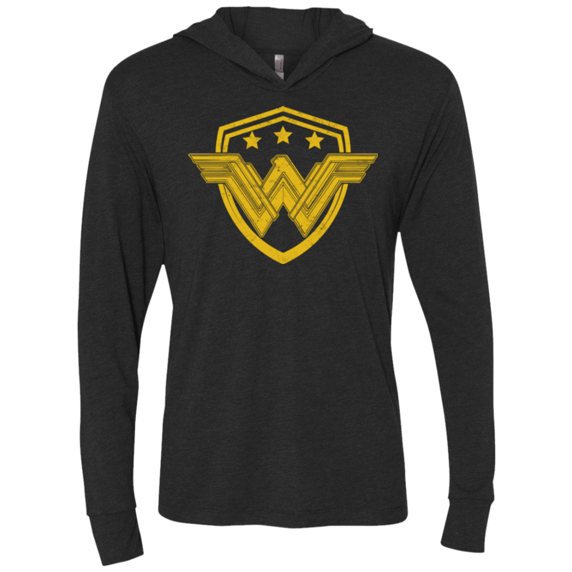 T-Shirts Vintage Black / X-Small Wonder Eagle Triblend Long Sleeve Hoodie Tee