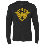 T-Shirts Vintage Black / X-Small Wonder Eagle Triblend Long Sleeve Hoodie Tee