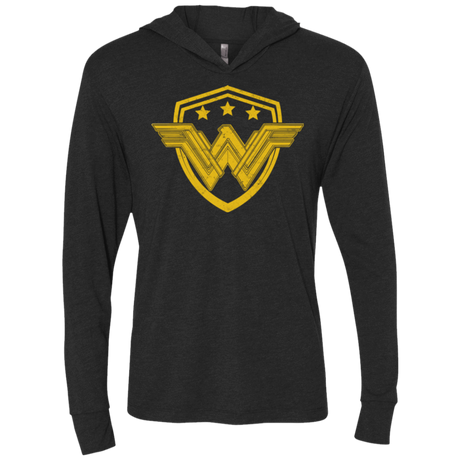 T-Shirts Vintage Black / X-Small Wonder Eagle Triblend Long Sleeve Hoodie Tee