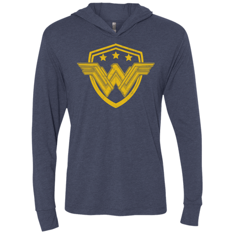 T-Shirts Vintage Navy / X-Small Wonder Eagle Triblend Long Sleeve Hoodie Tee